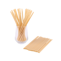 Pailles individuelles en papier pour Bubble Tea, café, pailles courtes en PHA de canne à sucre pour les bars et les restaurants