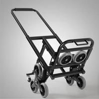 Chariot de roue pliable d'escalade d'escalier en acier Q235 avec 8 + 2 petites roues auxiliaires plate-forme personnalisable OEM à capacité de charge élevée