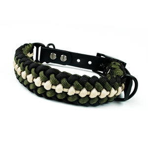 Correa y collar de perro tejido a mano Paracord hecho a mano para collar de cachorro y juego de correa - Product Image 2