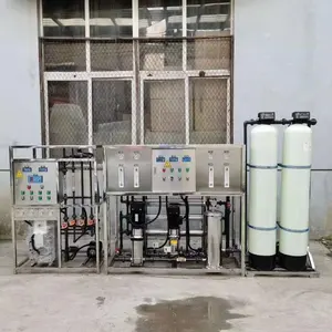 2000lph sistema de smosis 순수한 물 기계 제거 소금 칼슘 물 드릴링 물 기계 적 탈염 시스템 역