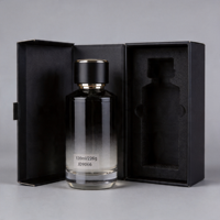 Flacon de parfum en verre noir dégradé anti-fuite 30ml 50ml 100ml 250ml vide avec coffret cadeau personnalisé pour parfum