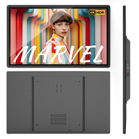 MWE 32 inci layar sentuh LCD iklan Android, Monitor Video 8K layar sentuh LCD iklan Digital terpasang di dinding fungsi SDK OEM