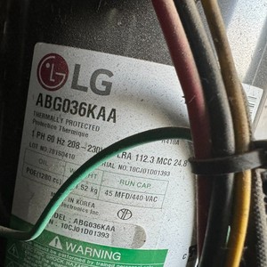 คอมเพรสเซอร์ทำความเย็นแอลจี รุ่น APGO31KAA 208-230V 60Hz ใช้สารทำความเย็น R410a สำหรับระบบทำความเย็นและความร้อน - Product Image 3