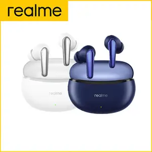 Realme-سماعات أذن Air 3 Neo الأصلية ، عمر بطارية 30 ساعة ، إلغاء ضوضاء المكالمات ، زمن استجابة منخفض ، سماعات أذن رياضية مقاومة للماء IPX5