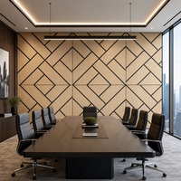 Panneau mural en feutre PET moderne pour l'absorption acoustique - Panneau acoustique en polyester pour appartement
