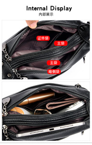 Fashion New Designer Crossbody Bags High Quality PU Leather Shoulder Messenger Bag Casual <b>Totes</b> Luxury Women Handbags and Purses - Product Image 6