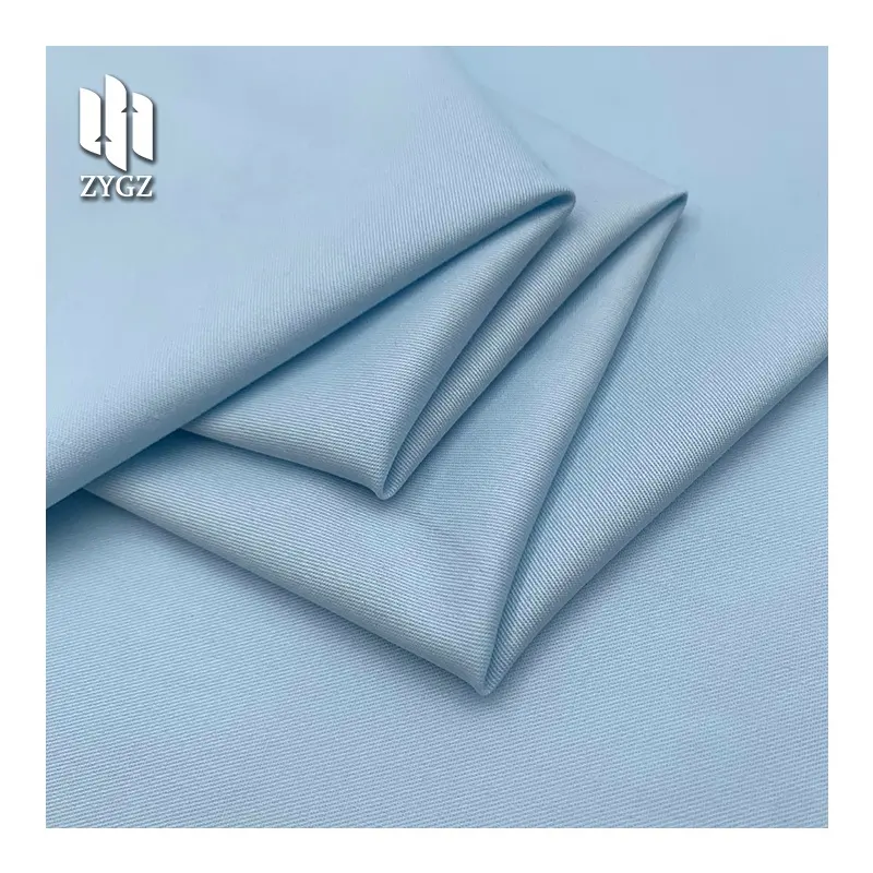 Hot Sale High Quality Solid Color Polyester-Cotton Blended Woven Fabric Twill Fabric for Shirts Garment Lady Dresses
