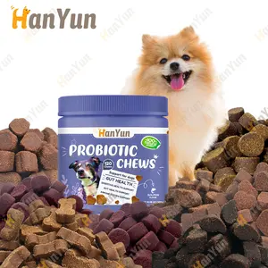 GMP ISO HACCP friandises pour chiens Gâteries digestives pré-probiotiques pour chiens-Santé intestinale, touffes sensibles, glandes anales, enzymes de scooting