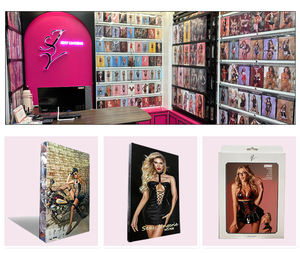 Due pezzi da donna con bretelle Sexy a rete Lingerie rosa calza per il corpo trasparente da donna - Product Image 6