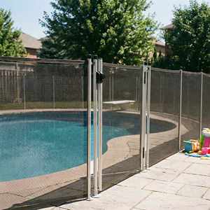 Clôture de piscine temporaire en aluminium à lames fines, amovible, portable et rétractable, la plus vendue - Product Image 2