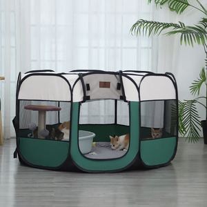 wholesale Indoor and Outdoor Pet puppy Cat play Tent Foldable Pet Delivery Room Enclosure Cage Exercise playpen for dogs puppy