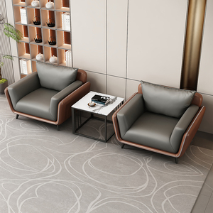 Juego de Muebles de Oficina Modernos de Cuero de Lujo con Sofá Reclinable, Silla de Descanso Inflable para Oficina en Casa y Uso Hospitalario - Product Image 6