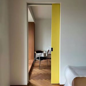Pintu Kayu Sederhana dan Mewah Tanpa Rel, Pintu Saku Tak Terlihat, Pintu Kayu Tersembunyi, Dikustomisasi oleh Produsen - Product Image 1