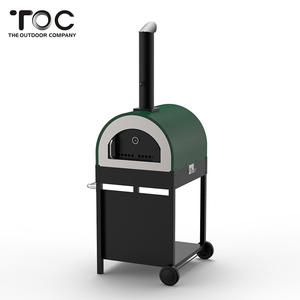 Four à pizza commercial en acier inoxydable à vente chaude, four à pizza rond au feu de bois pour l'extérieur - Product Image 1