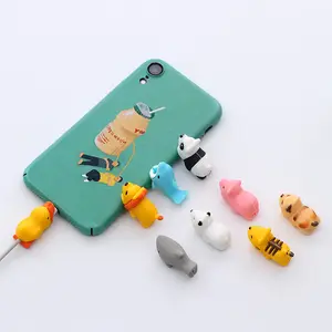 Protetor de plugue para cabo usb kawaii, uma peça, anime, protetor de mordida para apple 5w, carregador luffy chopper, modelo, acessórios para crianças, brinquedos