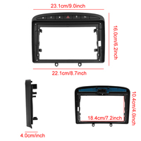 Podofo 9'' Kit spécial sans dommages pour cadre d'autoradio avec Canbus pour Peugeot 308 408 (2007-2015) Accessoires stéréo Android pour voiture