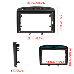 Marco de Radio para Auto Podofo de 9'' con Kit Especial para Instalación sin Daños y Canbus para Peugeot 308 408 (2007-2015), Accesorios para Estéreo de Auto Android - Product Image 5