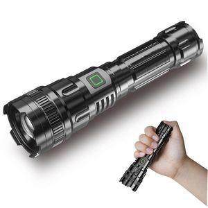 CITICITY <b>LED</b> Flashlights 15W Super Bright <b>Rechargeable</b> Torch <b>Light</b> 3 Modes Accept Customized Battery Including - Product Image 1