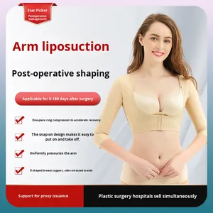 Chaleco Corrector Postquirúrgico para Liposucción de Brazos, Faja de Nailon sin Costuras con Soporte para el Pecho, Moldeador Corporal Ajustable - Product Image 4