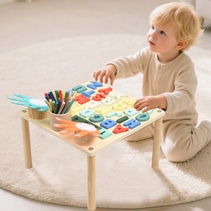 Hoạt Động Bảng Cho 1 + Năm Tuổi, Bằng Gỗ Montessori Hoạt Động Trung Tâm Bảng Với Bảng Chữ Cái & Số Học Tập Đồ Chơi, Bé Cảm Giác Đồ Chơi - Product Image 6