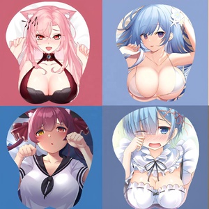 แผ่นรองเมาส์ลายการ์ตูนญี่ปุ่น 3 มิติ แบบเซ็กซี่ รูปหน้าอกสาว วัสดุเจลซิลิโคน รองรับข้อมือ สำหรับเล่นเกมส์ ขายส่ง - Product Image 1