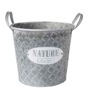 Jardinières en zinc galvanisées pour l'intérieur et l'extérieur Jardinière en métal pour la décoration de la maison et du jardin - Product Image 6