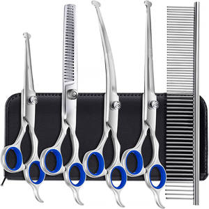 ชุดกรรไกรตัดแต่งขนสัตว์เลี้ยงระดับพรีเมียม ขนาด 6.5 นิ้ว ทำจากสแตนเลส สำหรับตัดขนแมว พร้อมหวีในตัว ใช้งานสะดวก - Product Image 1
