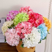 Décoration de jardin, hydrangea artificiel, fleur artificielle en soie, bouquet d'hydrangeas, fleurs artificielles pour mariage, fleur artificielle