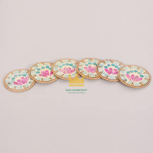 Sous-verre en résine de coquille de rotin naturel coloré, tissé à la main, isolant, moderne et écologique pour la maison, prix abordable du Vietnam - Product Image 3