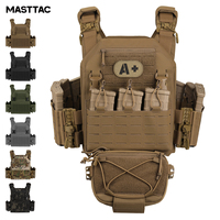 Gilet Tactique Professionnel PS9112 Porte-Plaque à Libération Rapide en Nylon Modulaire avec Système MOLLE Découpé au Laser pour l'Entraînement en Extérieur