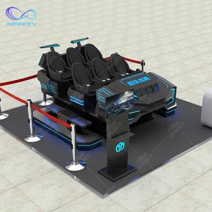 Simulateur de courses professionnelles Vr 9D pour 6 personnes, simulateur Vr d'intérieur avec 6 sièges avec simulateur de mouvement 6Dof Servo <span class=keywords><strong>Drive</strong></span> - Product Image 1