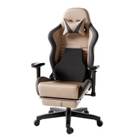 Échantillon gratuit Expédition Rose Durable Premium Pvc Cuir 1 Pièce Chatty Massage Gaming Chaises à Prix Bas qui ont Repose-pieds