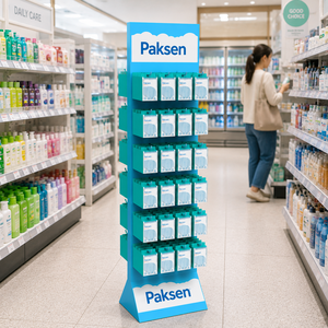 Unité en carton à double crochet pour équipement médical, impression HD, installation facile pour les pharmacies - Product Image 3