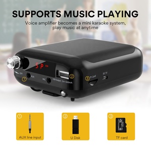 MAONO <strong>Voice</strong> <strong>Amplifier</strong> Portable Rechargeable Mini Speaker with Wired Microphone Headset Waistband for Teaching Coaches <strong>Amplifiers</strong> - Product Image 3