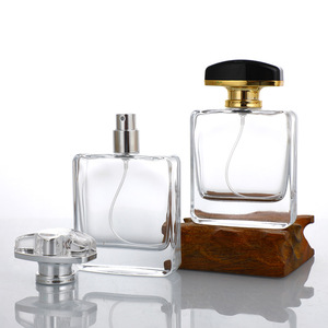 Botella de Perfume de Vidrio Transparente de 50 ml, Fondo Grueso, Pulverizador de Niebla Fina, Recargable, para Cosméticos - Product Image 3