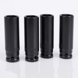 Clés à <span class=keywords><strong>douille</strong></span> profondes OEM 1/2'' pour réparation automobile, douilles hexagonales allongées 8mm-36mm 78mm, jeu de douilles pour clé pneumatique - Product Image 2