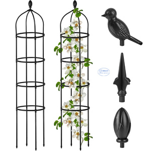 Treillis de jardin pour plantes grimpantes, <span class=keywords><strong>rosier</strong></span> rond, treillis pour fleurs d'intérieur - Product Image 3