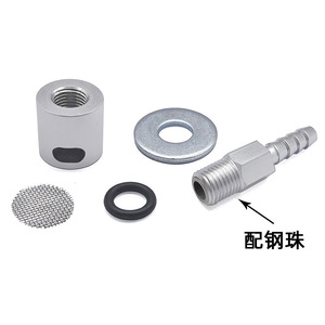 Aluminum 5/16 Soft Hose Hook Body Exhaust Valve With Filter For Fuel Tank Conversion Kit - Product Image 5