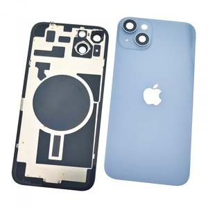 Cover Posteriore Blu per iPhone 14 Plus con Supporto in Metallo Integrato e Protezione Lenti - Product Image 1
