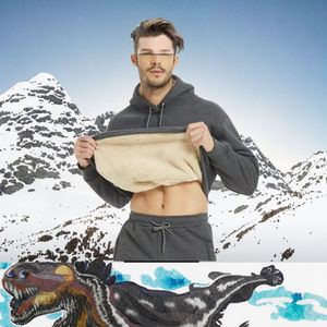 Custom Solid Oversized Thick Blank <b>Sherpa</b> <b>Fleece</b> Hoodie High Quality Heavy Weight Winter Digital Printing for <b>Men</b> - Product Image 3