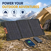 Table pliable personnalisée avec panneau solaire pliable 100-300W et support pour stations d'énergie de camping en extérieur – Produits d'énergie solaire