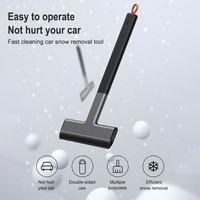 Grattoir à glace déneigement voiture pare-brise fenêtre neige nettoyage grattage outil TPU Auto brise-glace pelle à neige cadeau de noël