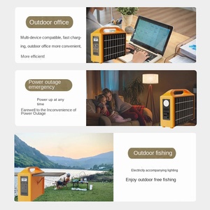 เครื่องกำเนิดไฟฟ้าพลังงานแสงอาทิตย์แบบพกพา 100W สถานีพลังงานพับได้ ชุดฉุกเฉินเคลื่อนที่ แหล่งจ่ายไฟพลังงานแสงอาทิตย์สำหรับใช้งานกลางแจ้ง คลื่นไซน์บริสุทธิ์ MPPT - Product Image 2