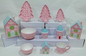 Agitatori per sale e <span class=keywords><strong>pepe</strong></span> in ceramica ecologica dipinti a mano - Product Image 3