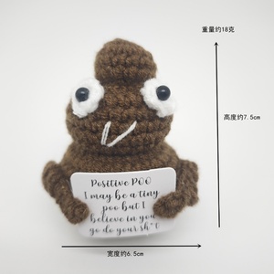 Jouets en peluche au crochet et tricotés à la main, motifs légumes, fleurs, plantes, dessins animés, avec énergie positive, pendentifs, poupées au crochet - Product Image 6