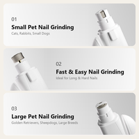 Coupe-ongles pour animaux de compagnie 2 en 1 avec lumière LED pour la visualisation des veines et écran numérique pour la coupe des ongles des chats et des chiens à domicile