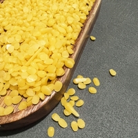 Cire d'abeille en granulés jaune naturelle, cire de miel en flocons, cire d'abeille 100% naturelle pour la fabrication de bougies