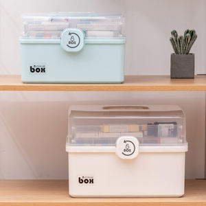 Kotak pil rumah portabel kapasitas besar, Kit pertolongan pertama anak-anak, kotak penyimpanan Organizer obat Rumah & tong pengiriman rumah - Product Image 5