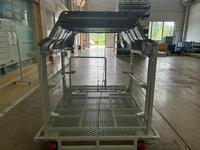 Chariot de transfert robuste et réglable pour pièces automobiles, capacité personnalisable, avec logo, étagère de rangement métallique pour la fabrication
