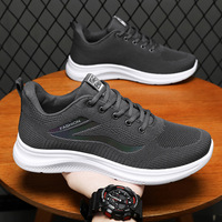 Chaussures de sport de luxe pour hommes, design simple, polyvalentes, décontractées, à semelle souple, légères, respirantes, pour la course à pied